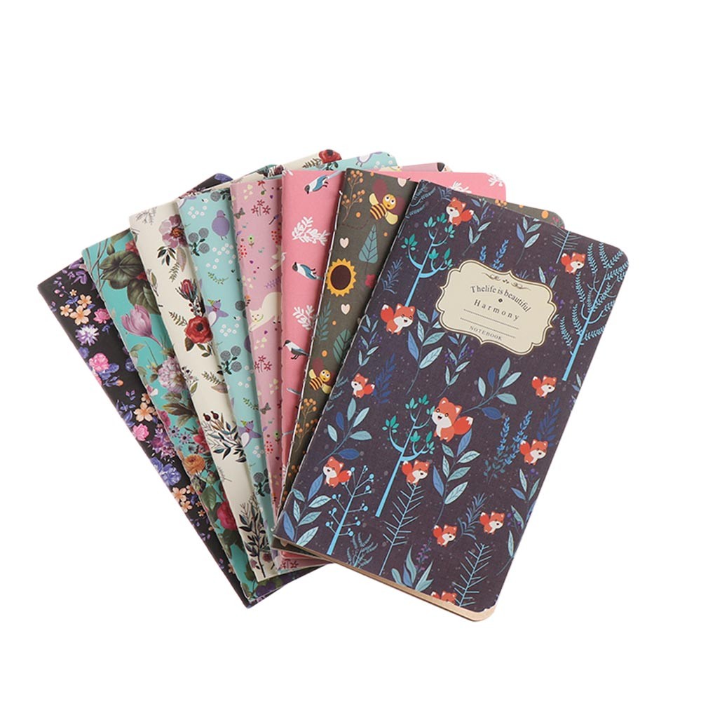 

Vintage 48K Blank Notepad Retro Car Line Hand-painted Sketbook Diarybook Floral Style Kraft Paper Notebook Stationery Supplies