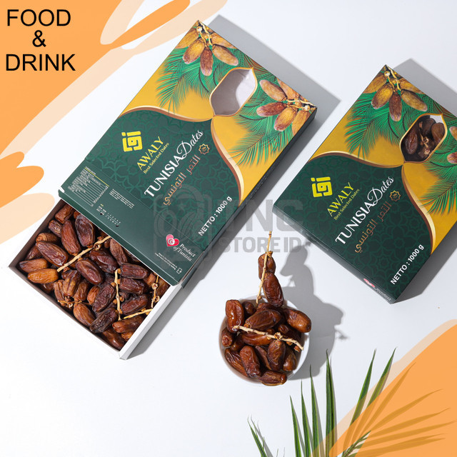 

Makanan - Kurma Tunis Tangkai Awaly Premium 1 Kg