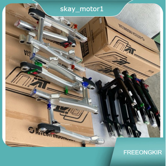 SWING ARM AITECH LENGAN AYUN CB MODEL KAZE BEGEL PENDEK 34 CB GL 100 MERAH HITAM BIRU SILVER AITECH