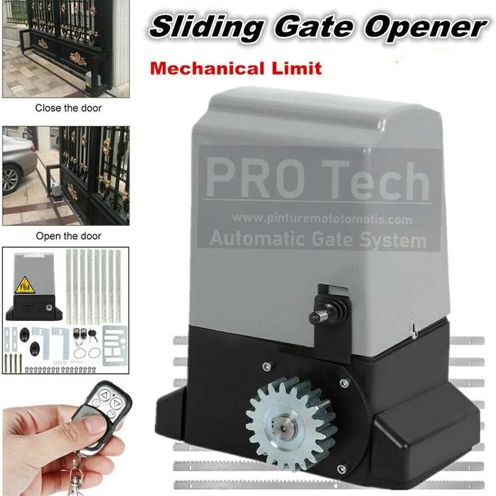 

Automatic Sliding Gate 1200kg Mesin Pintu Gerbang Otomatis Limit Per - 1200kg