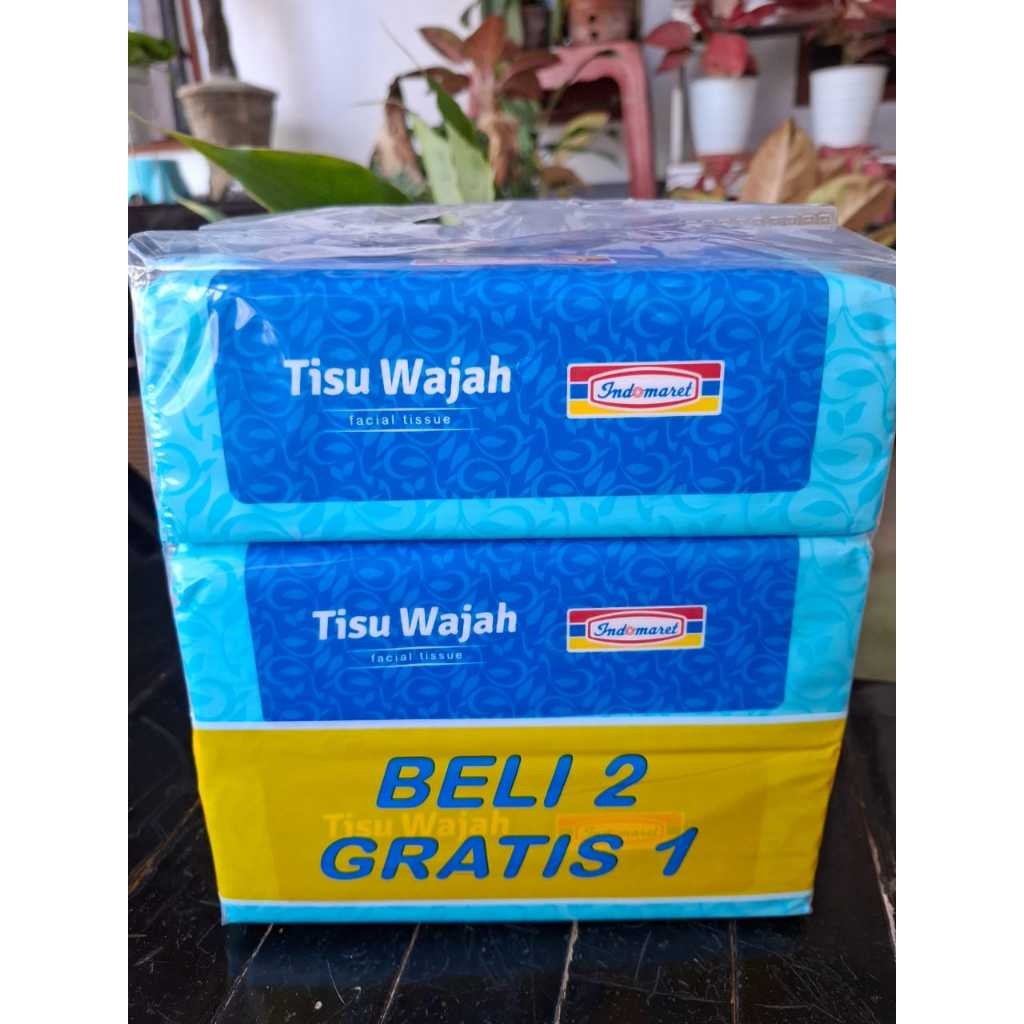 

Indomaret Facial Tissue 2 Ply (2+1) 3X180's