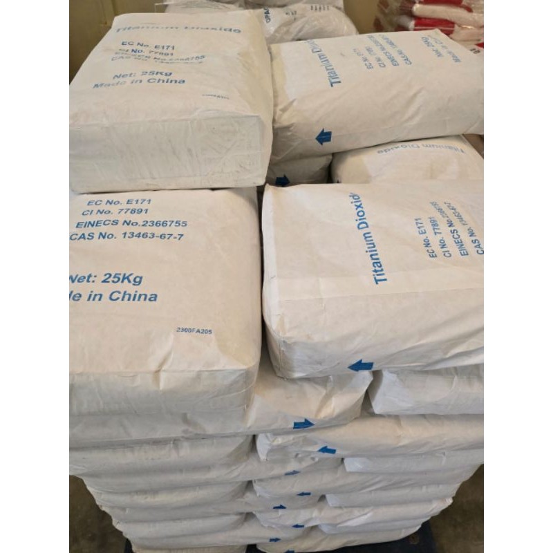 

TITANIUM DIOXIDE Pewarna / Pemutih Makanan Food Grade Kemasan 25KG