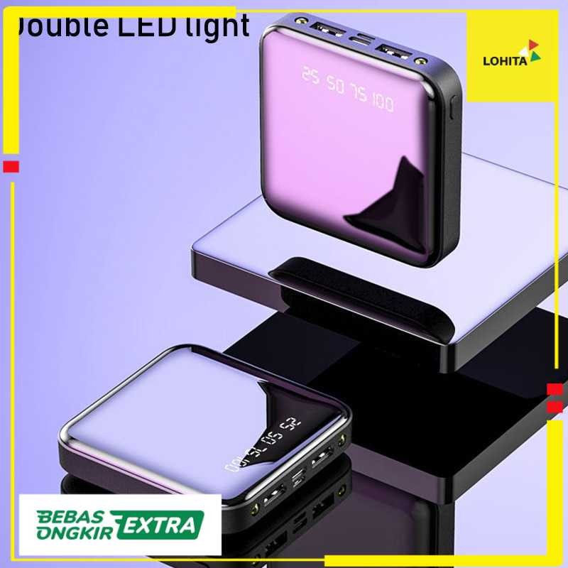 Powerbank Kapasitas Besar 12000mAh Power Bank Mini Kecil Slim Pengisi Daya Charger Fast Charging Pen
