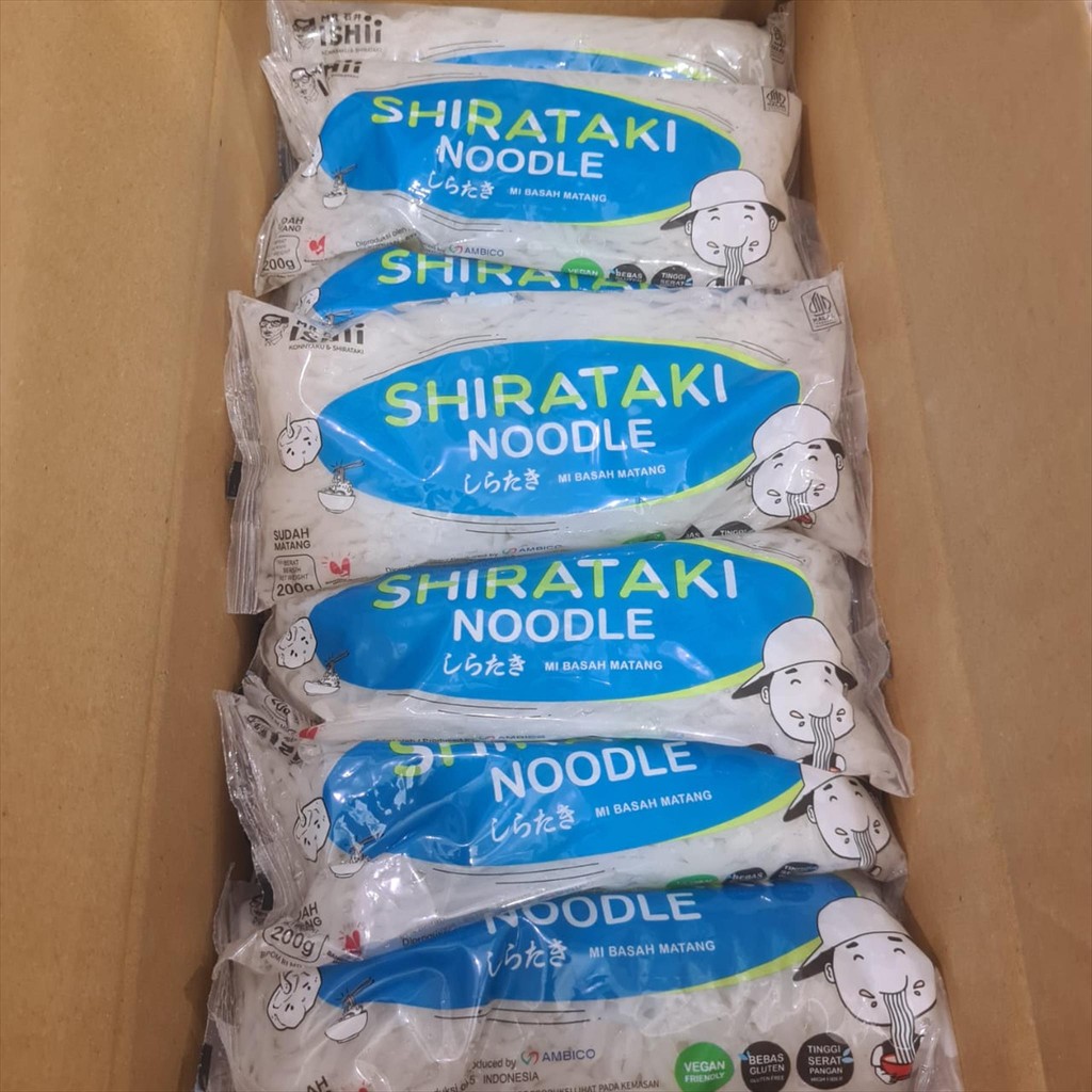 

Mie Shirataki Basah Mi Diet Keto Rendah Karbo / Shirataki Noodle (1 Dus = 24pc)