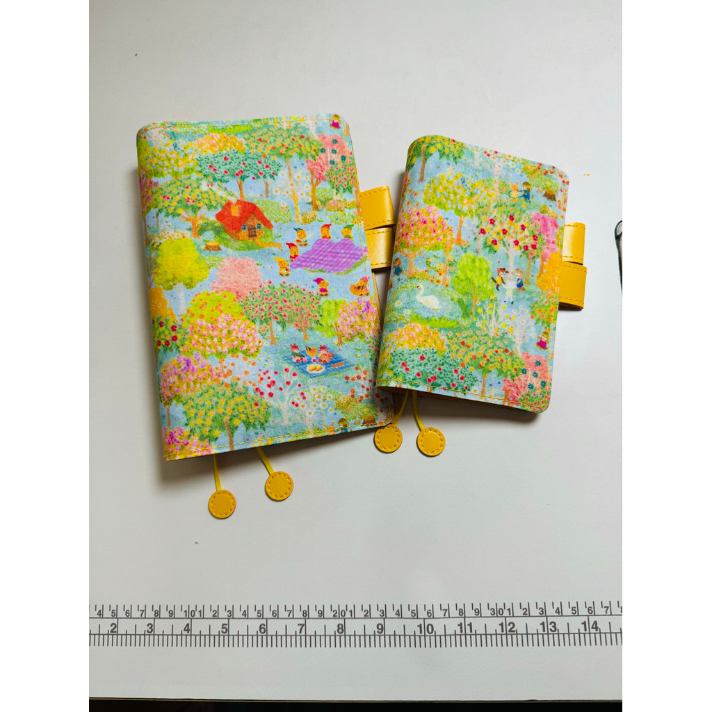 

Fruit Garden A5 A6 Bound Journal Notebook Cloth Book Cover Cute Girl Diary Hobo Grid Notepad Agenda Planner Office Statione