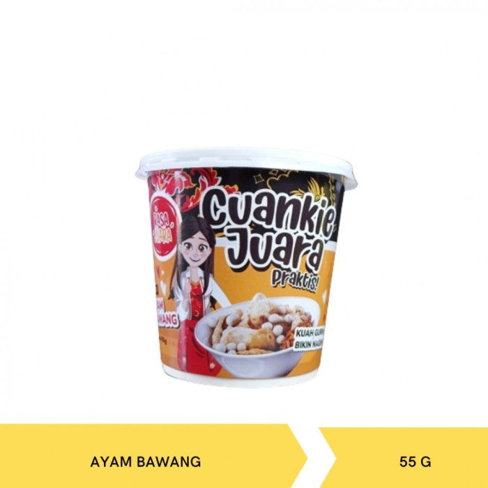 

Cuankie Juara Praktis Rasa Ayam Bawang Cup 55gr