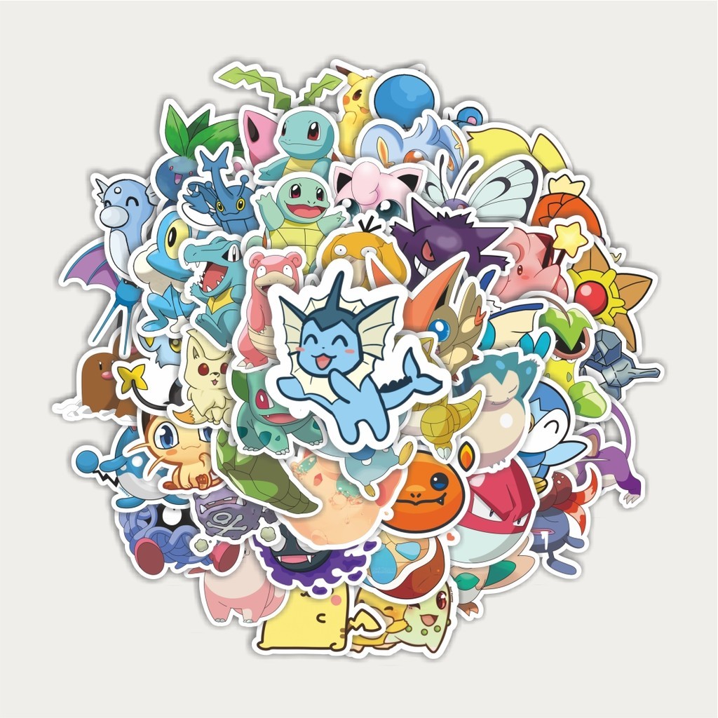 

Sticker Pack Stiker Kartun Pokemon | Sticker TUMBLR | Stiker LAPTOP KOPER HELM