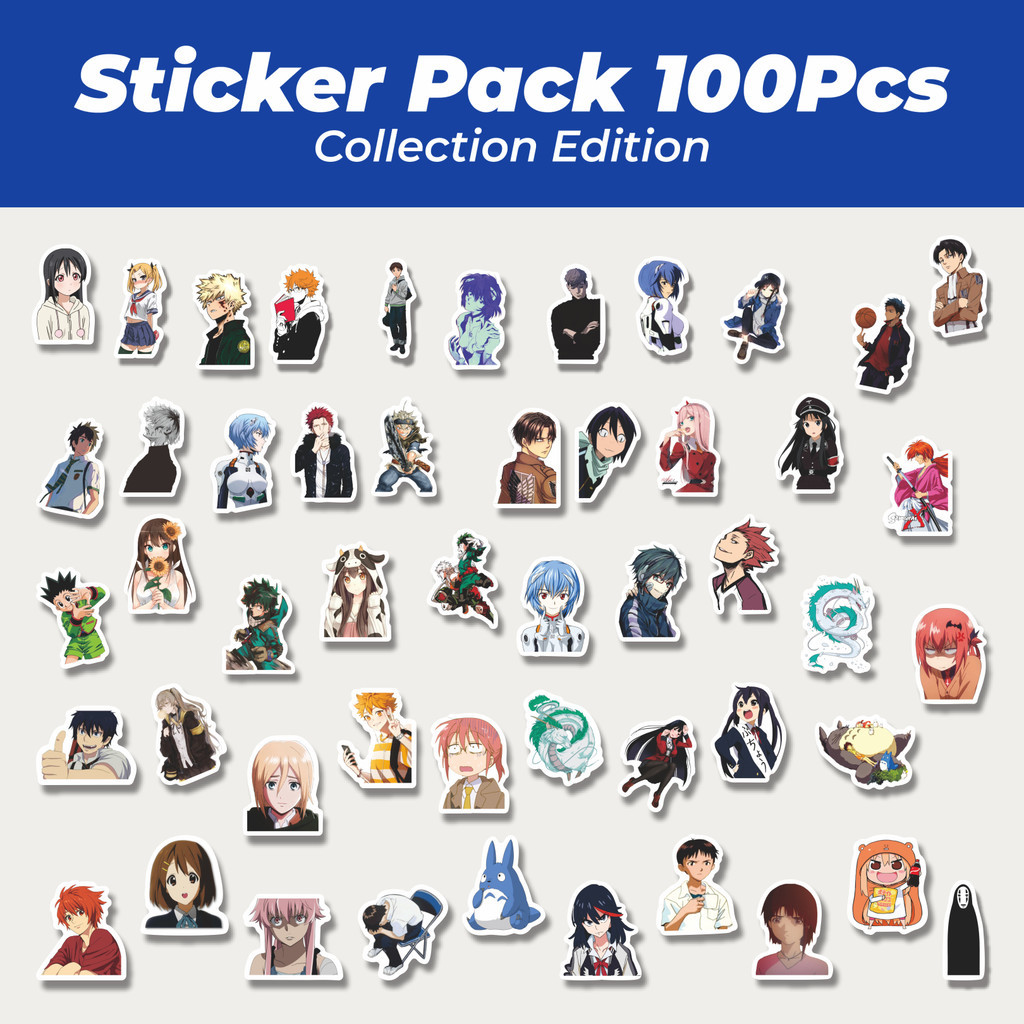 

Hot Stiker Kartun Anime Jepang Lucu Anti Air Stikers Berperekat Waterproof Sticker Decal Buat Motor Helm Buku Journal Koper Casing HP Laptop Botol Minum