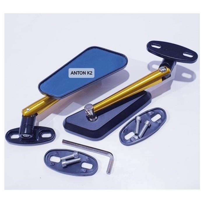 KACA SPION PRO CIRCUIT CNC VARIASI MOTOR NINJA R RR 150/NINJA 250/FI - Gold, al MOGE/FEIRING