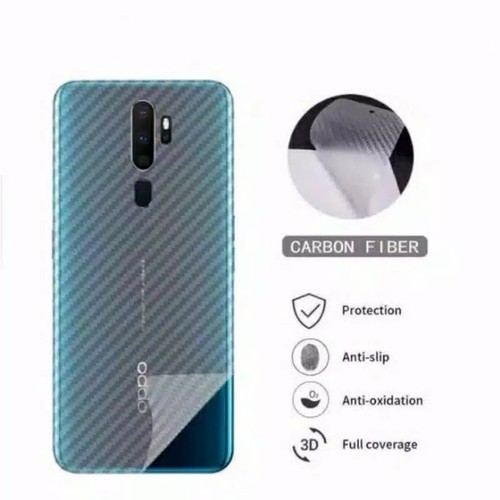BACK SKIN CARBON OPPO RENO 2F RENO 2 - ANTI GORES BELAKANG RENO 2 RENO 2F