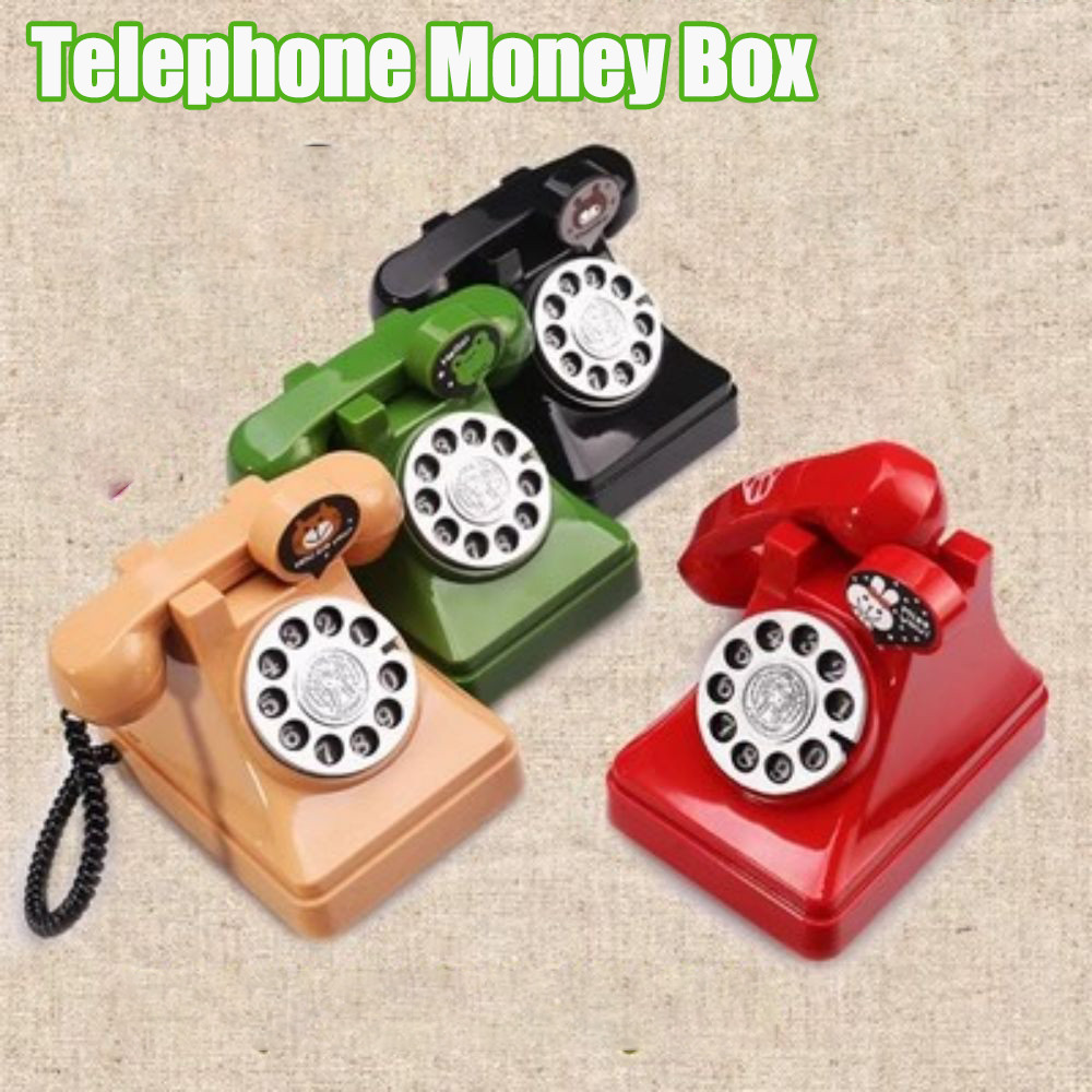 

Retro Telephone Children's Birthday Money Bank Analogue Money Deposit Money Management Toys Model Collection Home Decoration