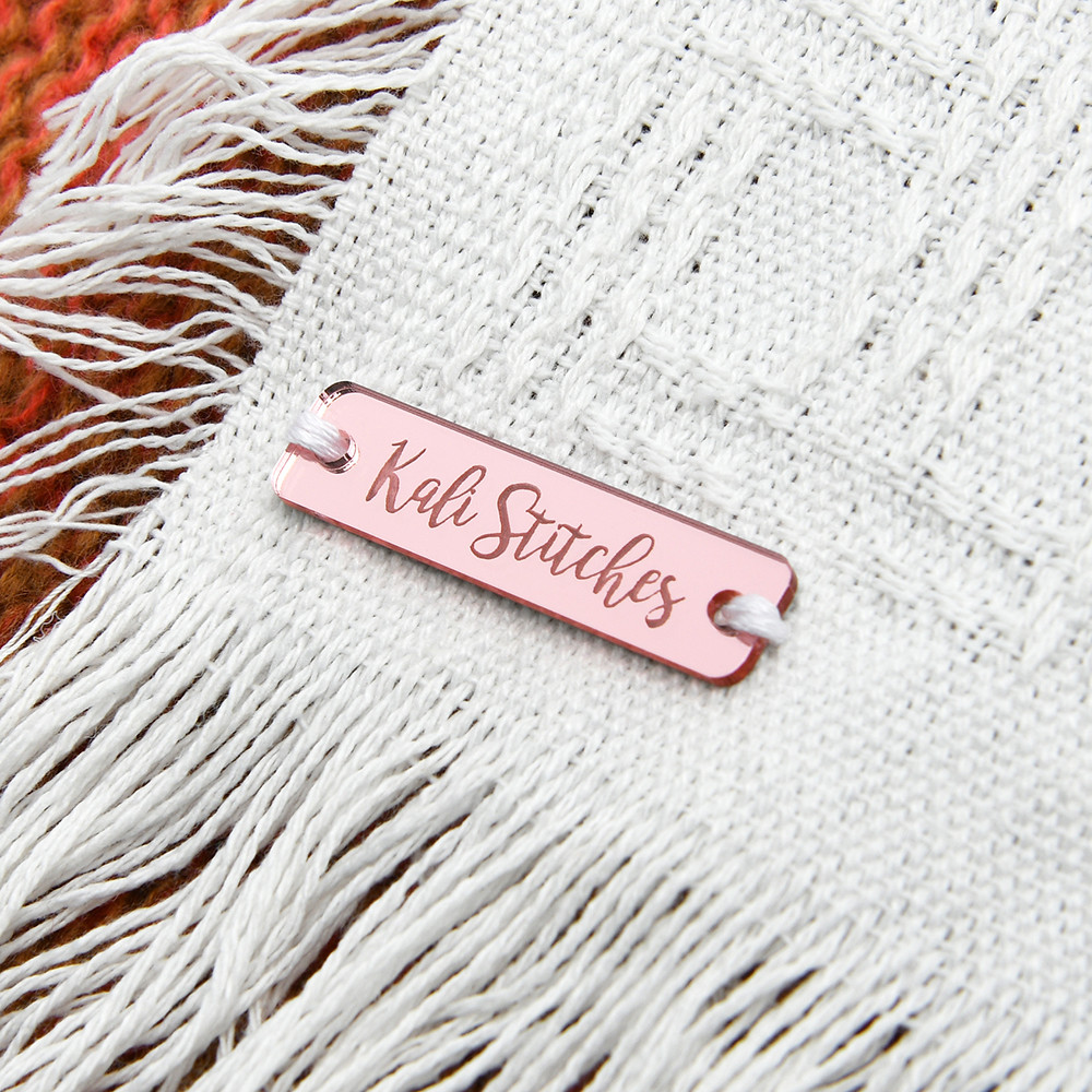 

Personalise Gift Tags, Laser Cut Acrylic,Sewing Labels for Knitting,Logo Labels Sewing Crochet DIY Craft Name Tag, D1708