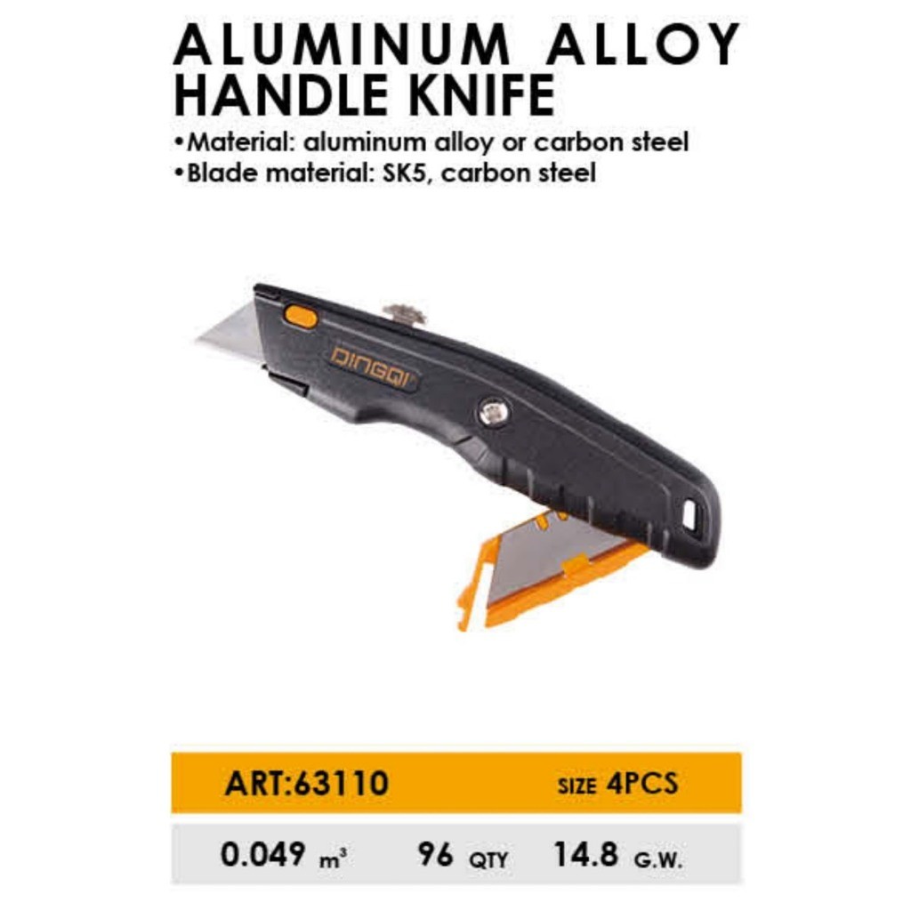 

DINGQI Pisau Pemotong Bagus Cutter Heavy Duty Knife Utility Cutter 63110 63111