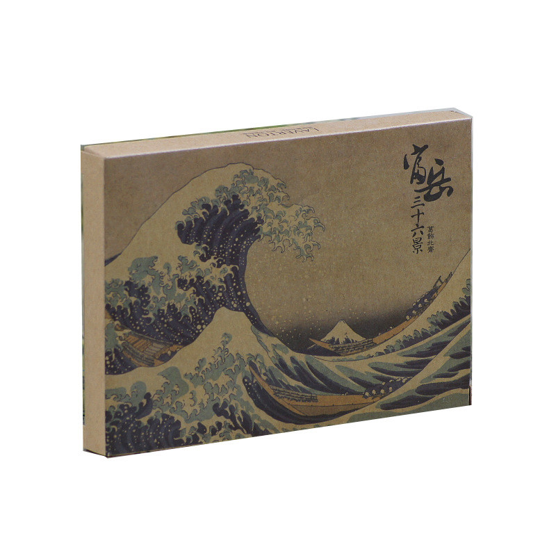 

36 Sheets Ukiyo-e Floating World Postcards Kraft Paper Art Painting Greeting Cards Birthday Gift Message Postal Card