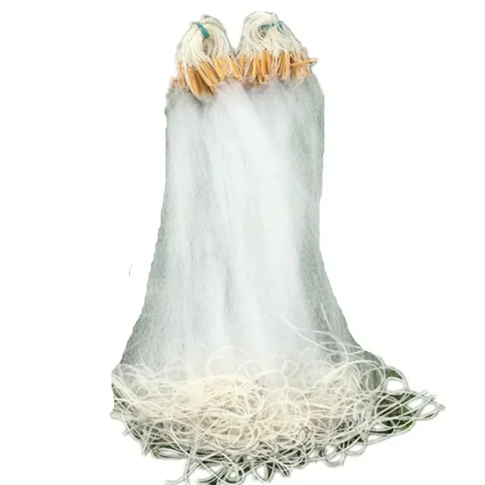 POUI COME DREAM Monofilament Nylon Fishing Net Rede De Pesca Lead Sinkers Gill Net,Depth1.2m-2m, Len