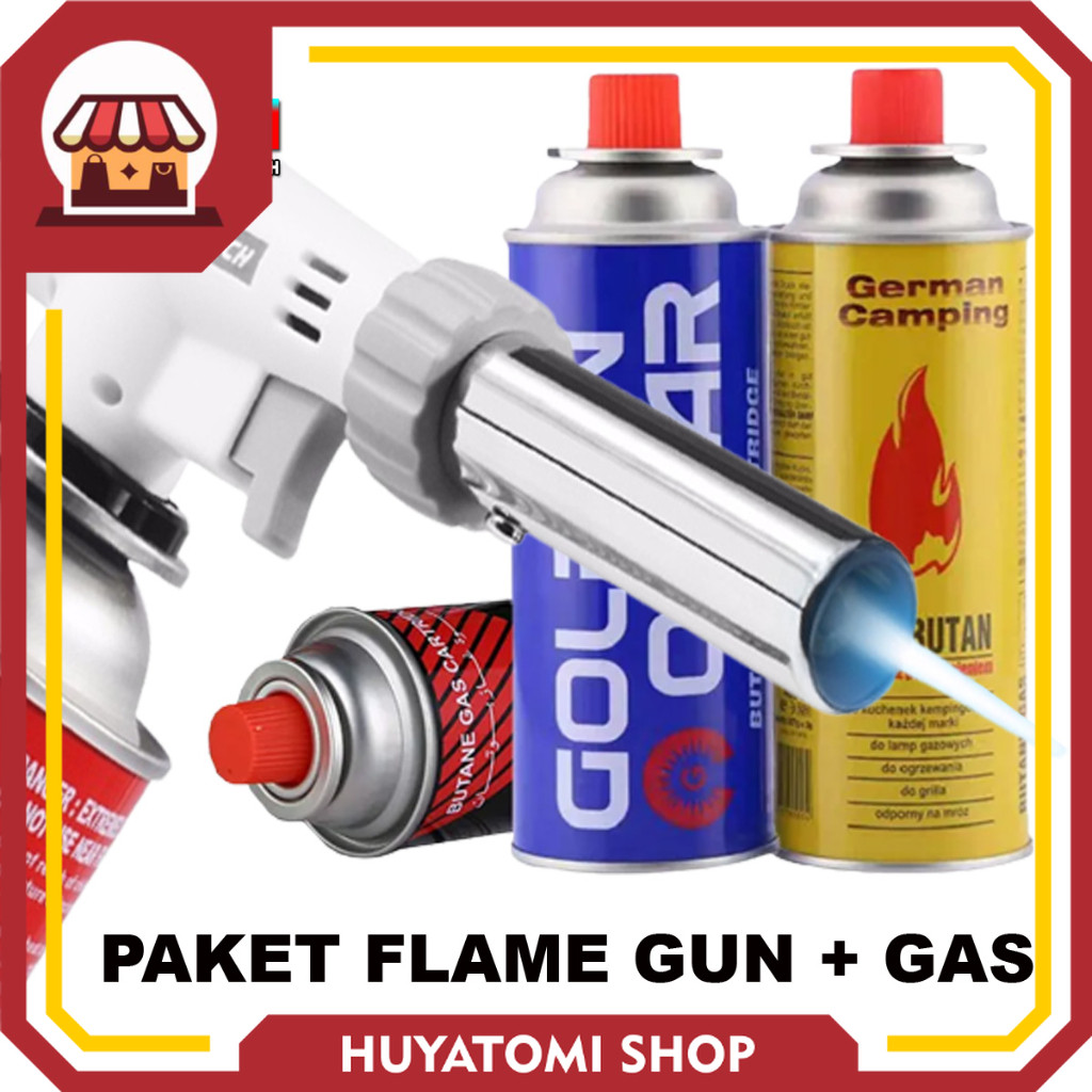 Sale Gas Torch + Gas Portable Pematik Gas Kompor Api Blow Torch Gas Portable