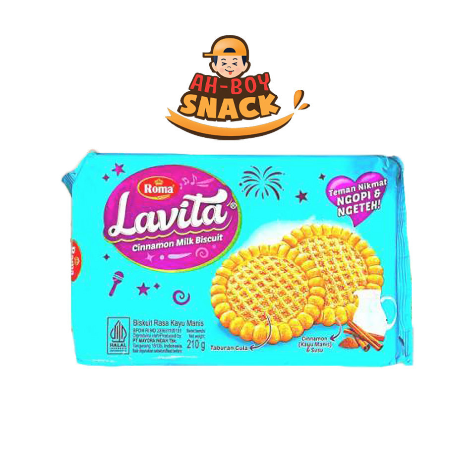 

ROVITA LAVITA 210 GRAM CINNAMON MILK BISCUIT 210 GRAM - AHBOY SNACK