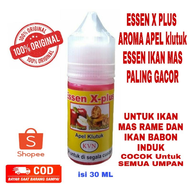 UMPAN PANCING, ESSEN X PLUS 30ml-Aroma Apel KLutuk ,Paling Gacor