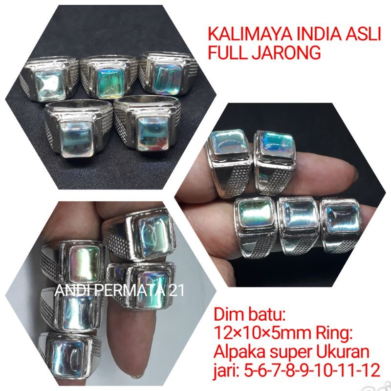 CINCIN BATU KALIMAYA INDIA ASLI FULL JARONG