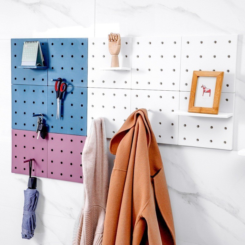 Rak Dinding Tempel Pegboard - Rak Dinding Organizer Tanpa Paku