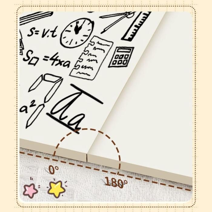 

UQ 120 Lembar Buku Tulis Notebook Catatan Garis Journal Diary Sekolah Kantor STY7056 - CREAM