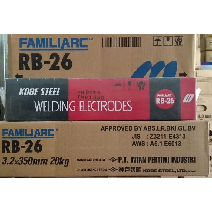 Kawat Las KOBE RB 26 4.0mm Kobe Steel Familiarc RB26 4MM