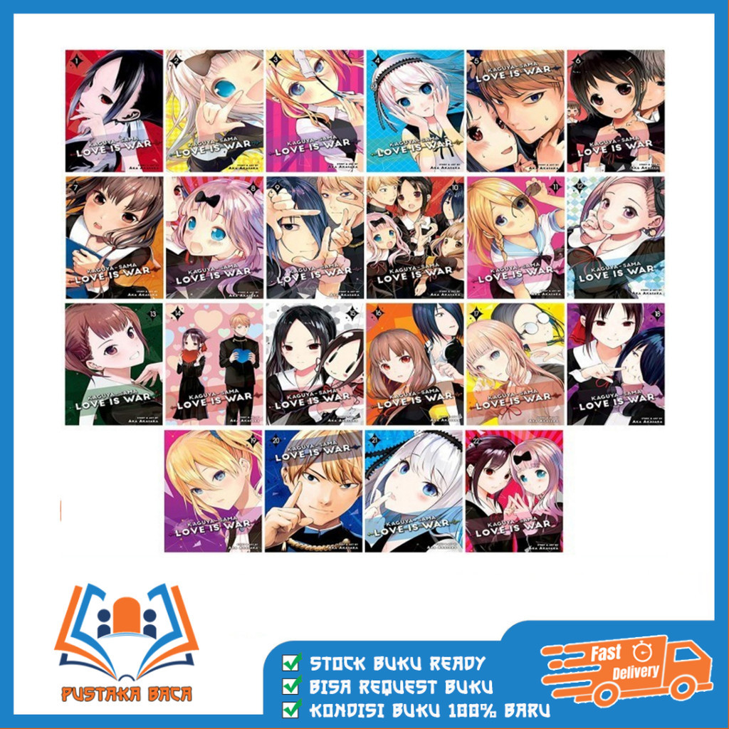 Komik Manga Kaguya-sama: Love Is War, Vol. 1-23 (English)