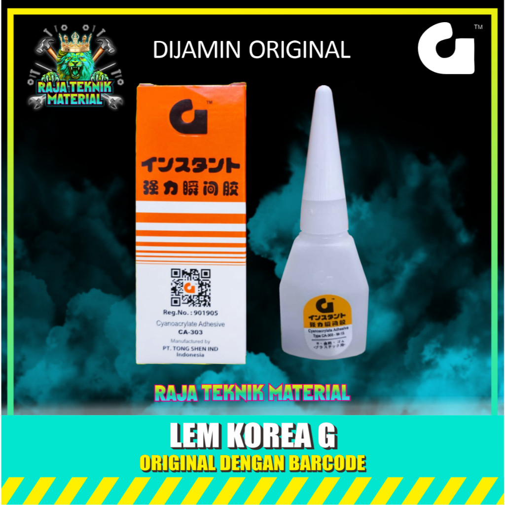 

JAMIN MURAH !!!(PAKET 1 DUS ISI 50PCS) Lem Korea G Original Barcode / Lem Tetes Serbaguna "G"(BISA LANGSUNG ORDER)