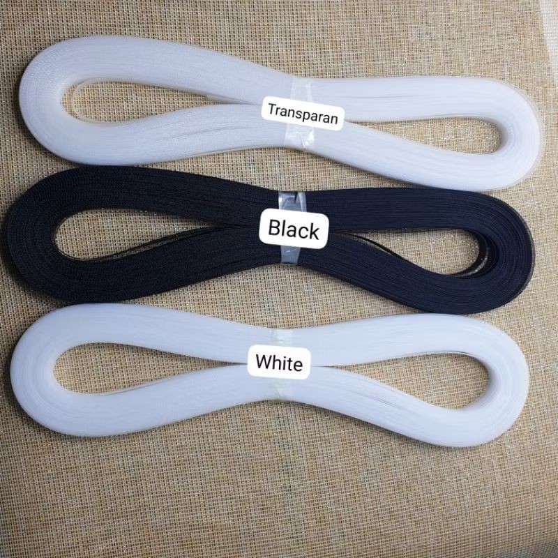 

50 Yard - 1 Roll | 1 Cm Pita Hardnet Halus / Horsehair HH Lemas - Pita Jala Yure / HHL 1 Cm