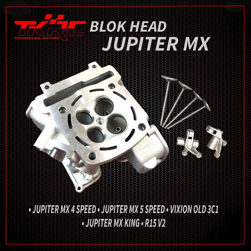 TKRC BLOK HEAD NON CNC 1S7 JUPITER MX LAMA NEW KING MXKING VXION OLD 3C1 KLEP 19/22 | 20/23 | 22/25 