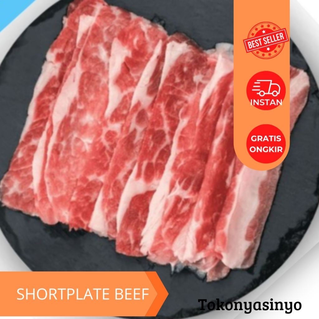 

Shortplate Oh My beef 500gr | beef slice | bbq beef | daging slice