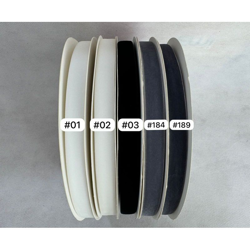

1 Meter - 2cm | Pita Velvet Premium / Beludru White