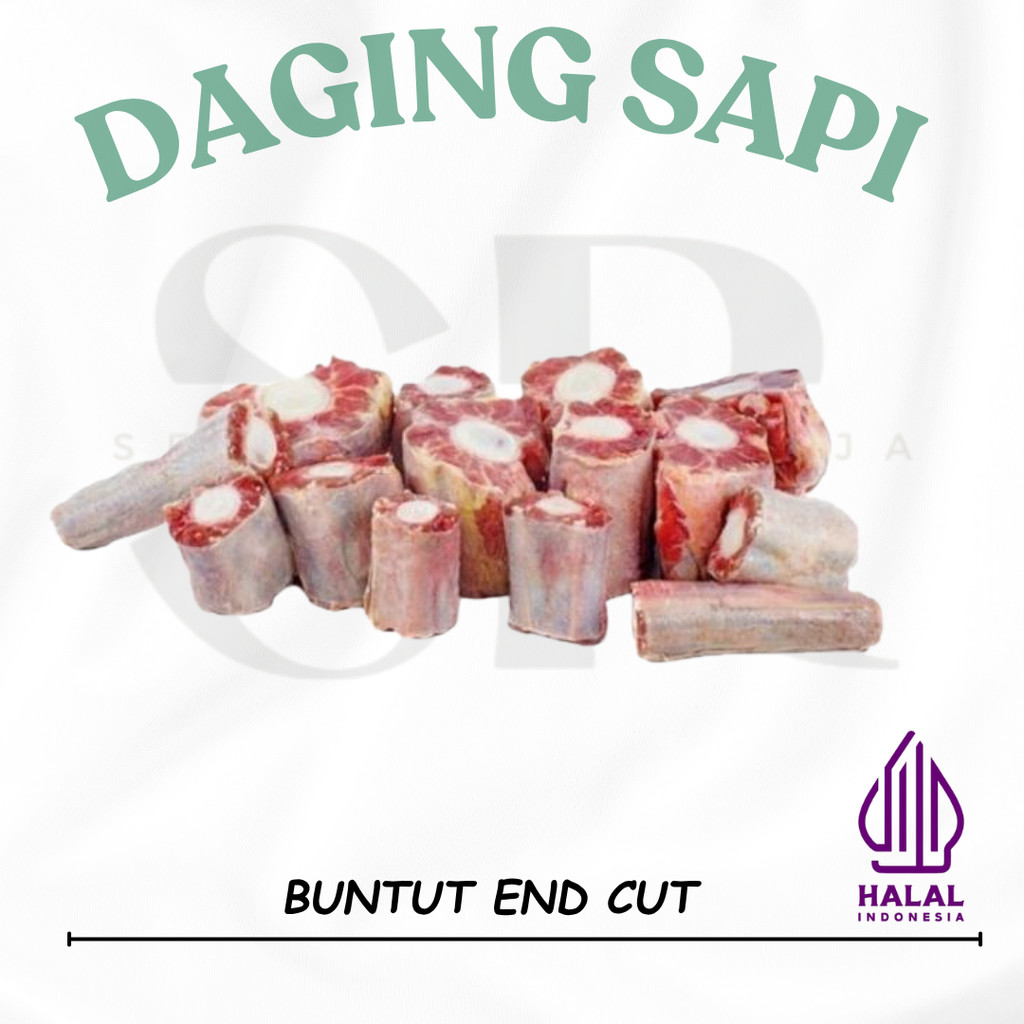

Oxtail / Buntut Sapi End Cut Import AUS Frozen 500 gram - 1 Kg
