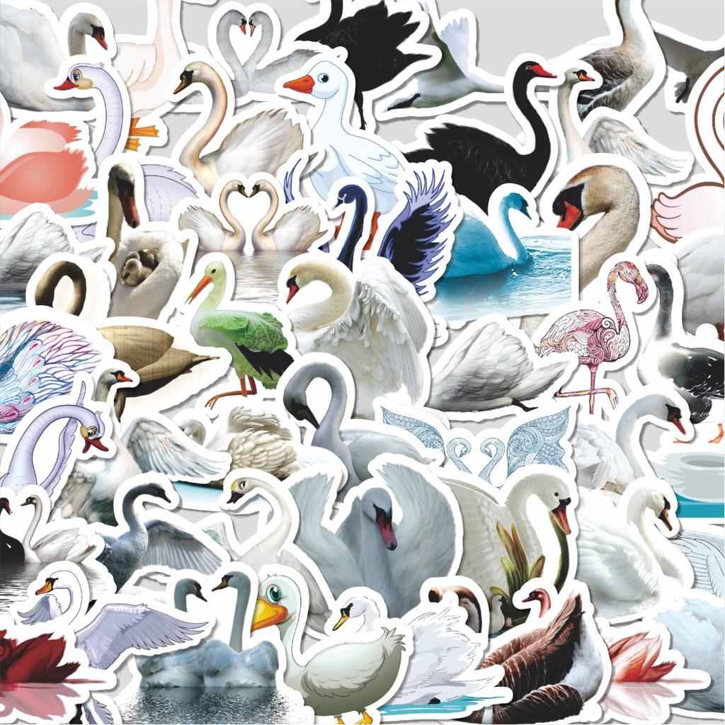

Stiker Cutting Pack Stiker Swan Series 1 [Angsa] Isi 100Pcs Series Aesthetic Lucu Keren Untuk Koper Bahan Vynil