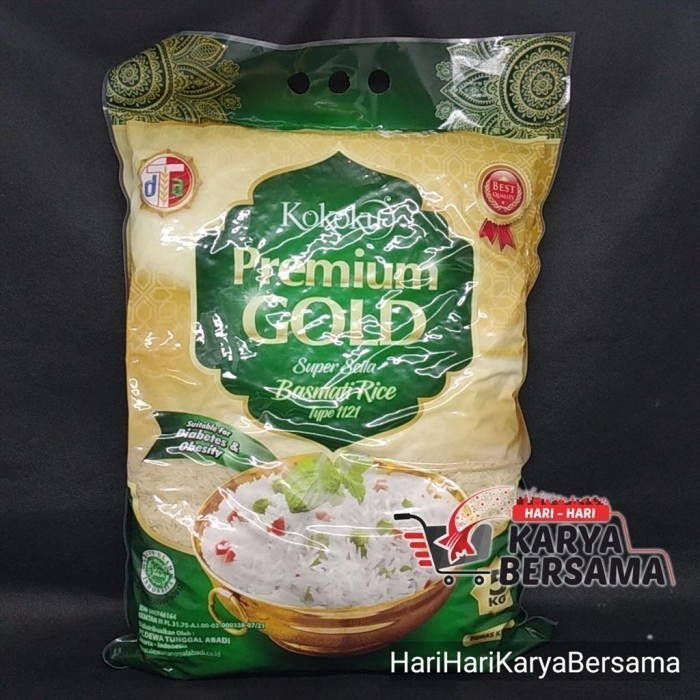 

BERAS PREMIUM GOLD SUPER SELLA BASMATI RICE 5KG