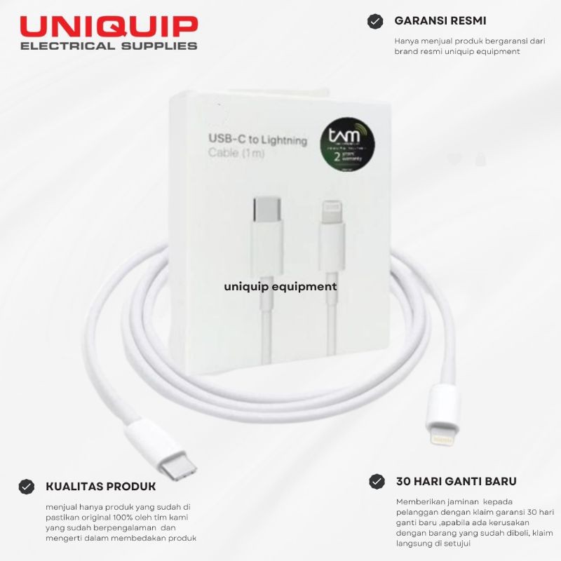 

Cable USB-C To lightning cable & USB-C to Cable charger 1M & 2M