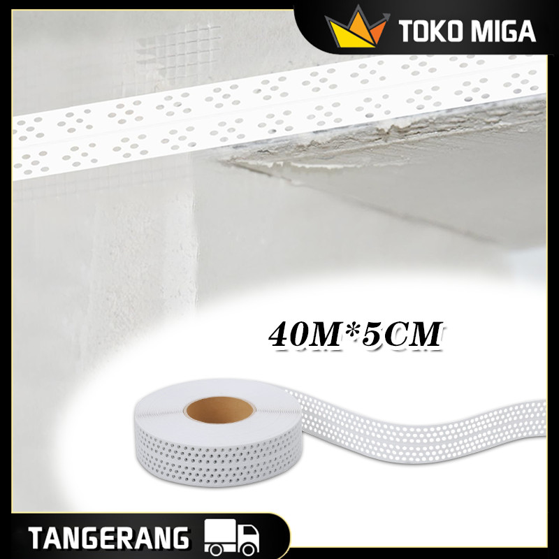 40M*5CM Corner Bead Sudut Tembok Kualitas Untuk Sudutan Luar Dan Dalam Corner Bead PVC Corner Bead S
