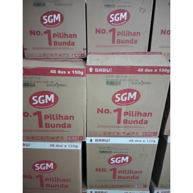 KARTON susu sgm 0-6 bulan NON COD isi 48 pcs 120 gr