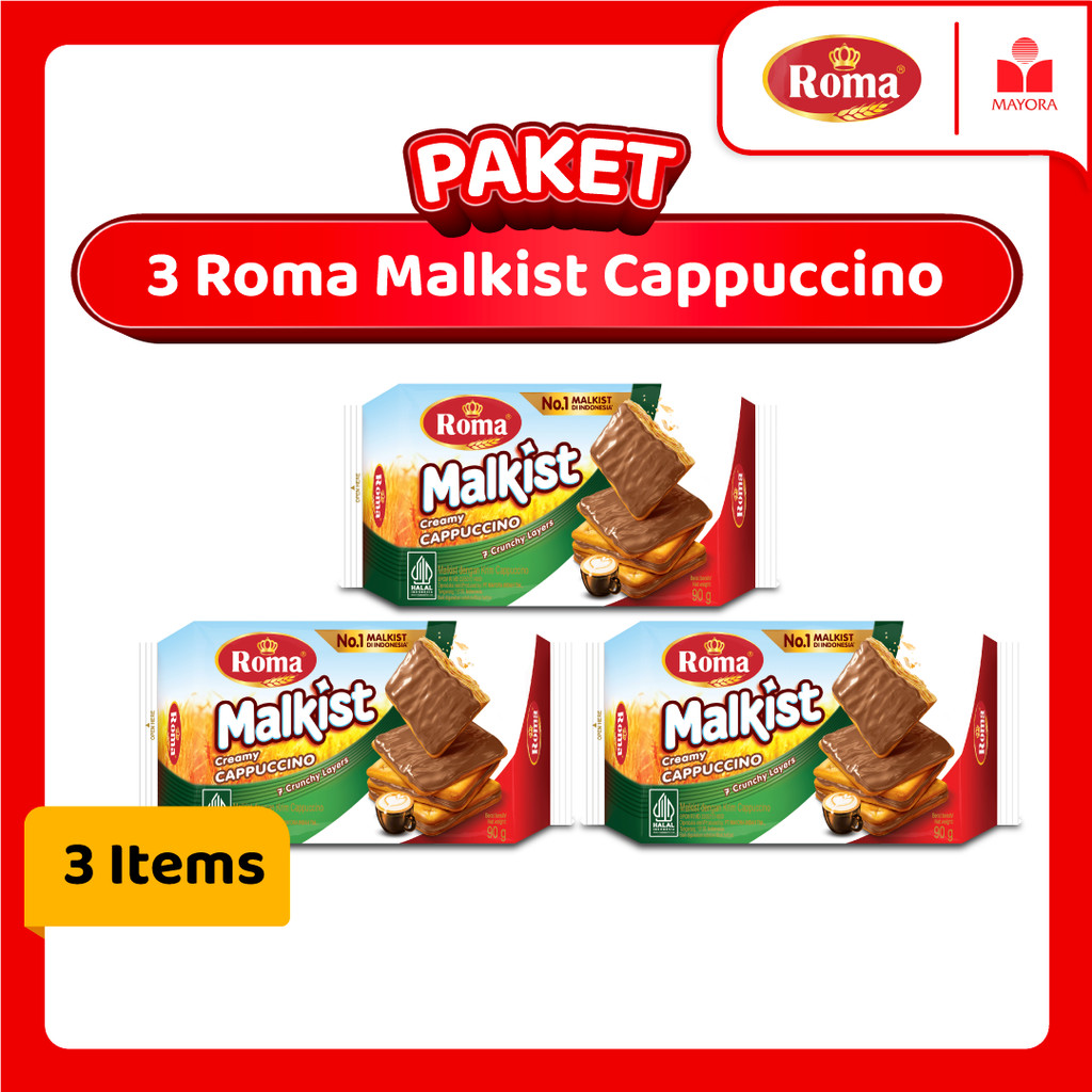 

Paket 3 Roma Malkist Cappuccino 90 Gram
