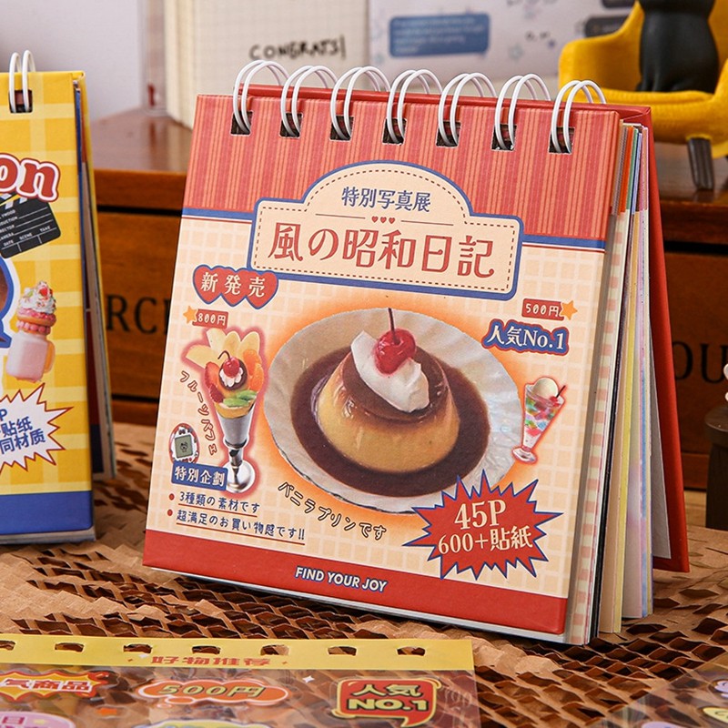 

45 Sheets 4 Various Styles of Sticker Books Cute Cut Film Sticker Journal Handbook Scrapbooking Kawaii Decoration Sticker Gift