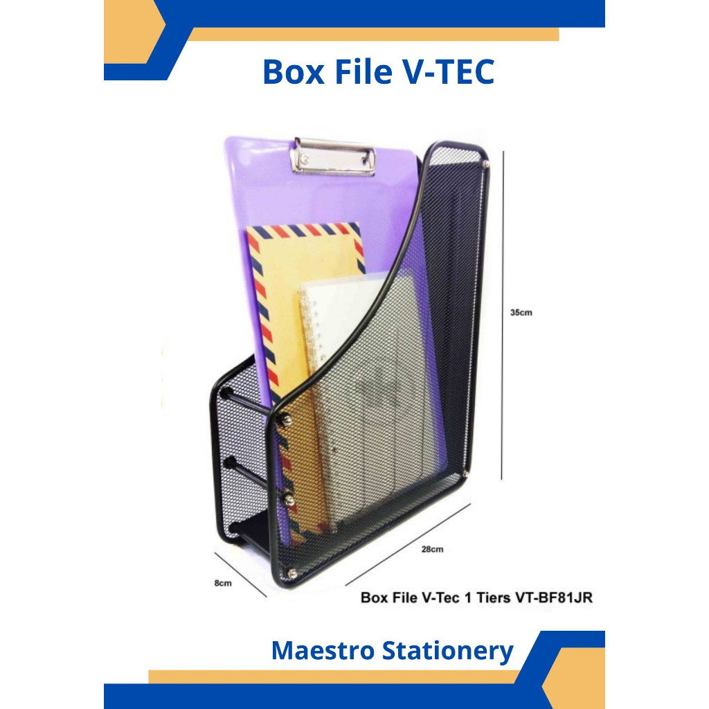 

NEW PRODUK Box File / Tempat Dokumen / Tempat File Jaring Besi 1 SAP V-Tec TERLARIS