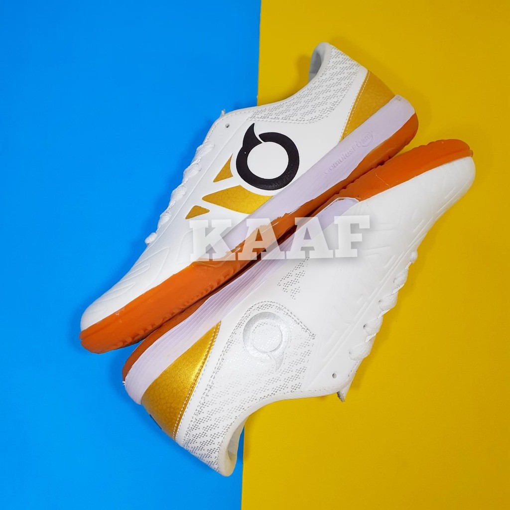 Sepatu Futsal Ortuseight Jogosala Marvelous BBS2 White Gold Futsal Ortus Original Brand Best Seller 