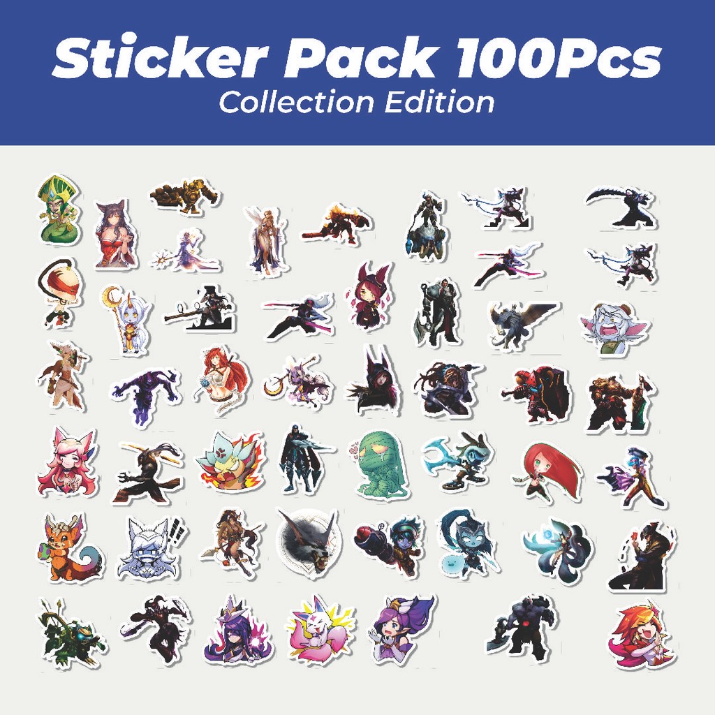 

Hot Stiker Kartun League Of Legends Skin 7 Lucu Anti Air Stikers Berperekat Waterproof Sticker Decal Buat Motor Helm Buku Journal Koper Casing HP Laptop Botol Minum