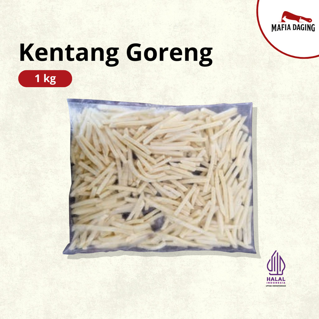 

[Mafia Daging] Kentang Goreng French Fries Premium Impor Belgia 1 kg