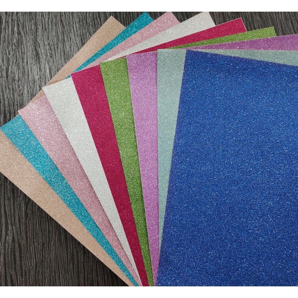 

Glitter Sticker/kertas glitter sticker/sparkling sticker A4 10 lembar