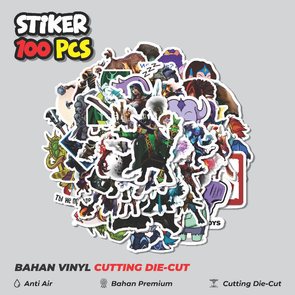 

Terbaru! 50 pcs Stiker Defend Of The Ancient - DOTA Dekorasi Lucu Kreatif untuk Notebook, Skateboard, HP