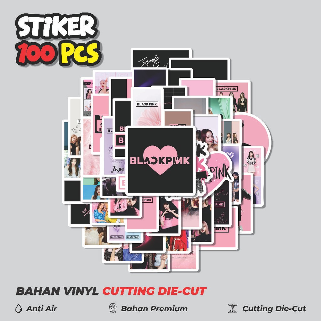 

Terbaru! 50 pcs Stiker BlackPink Dekorasi Lucu Kreatif untuk Notebook, Skateboard, HP