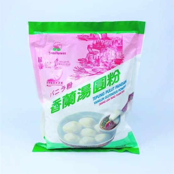 

SunFlower Tepung Pulut Pandan onde 500gr / Vanillin Glutinous Powder - Putih