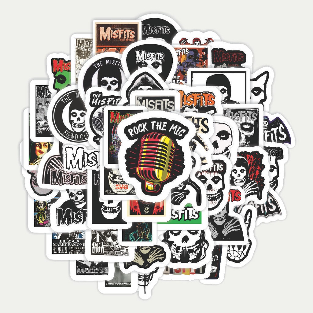 

Sticker Pack Stiker Band The Misfits | Sticker TUMBLR | Stiker LAPTOP KOPER HELM
