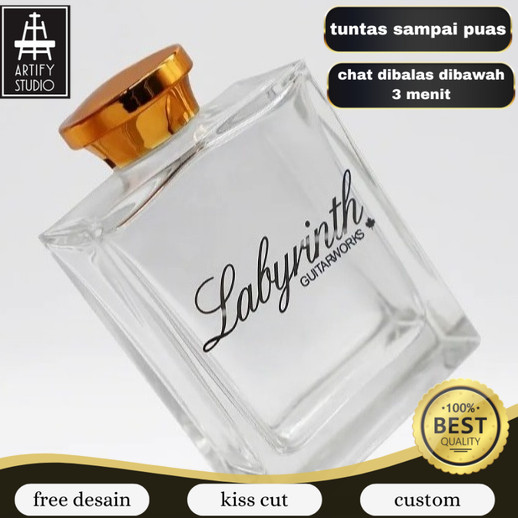 

Artify Stiker Botol Parfum Premium Timbul UV DTF Custom Desain Cetak Label Wewangian